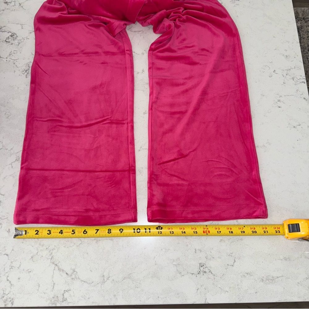 NWOT-Juicy Couture Pink Classic Velour Pant Women’s XL - Picture 7 of 10